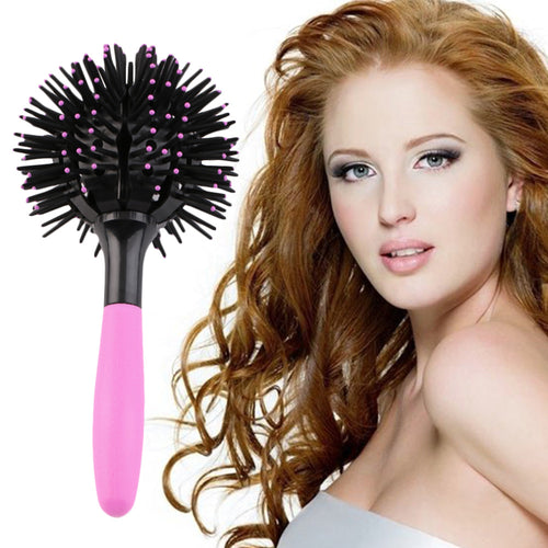 3D Round Magic Detangling Hairbrush- Heat Resistant