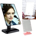 LED Illuminated Desktop Stand Mirror With 20 LED Lights