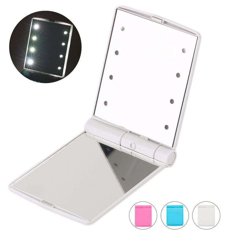 Portable 8 LED Pocket Mirror