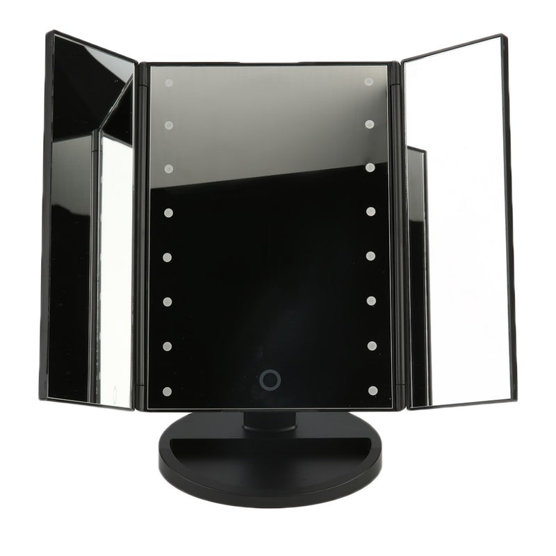 Folding Table LED Lamp Luminous Cosmetic Mirror