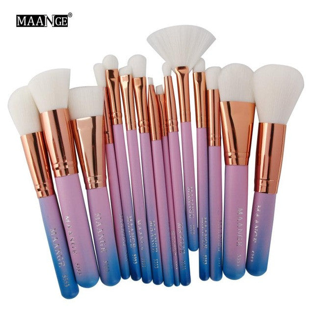 15pcs Cosmetic Makeup Brush Set