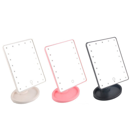 Portable 360 Degree Rotation Touch Induction Tabletop Cosmetic Mirror