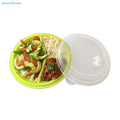 Portion Control Plate - Reusable With Lid - 3 Sections Microwave Freezer and Dishwasher Safe BPA Free Plastic