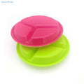 Portion Control Plate - Reusable With Lid - 3 Sections Microwave Freezer and Dishwasher Safe BPA Free Plastic